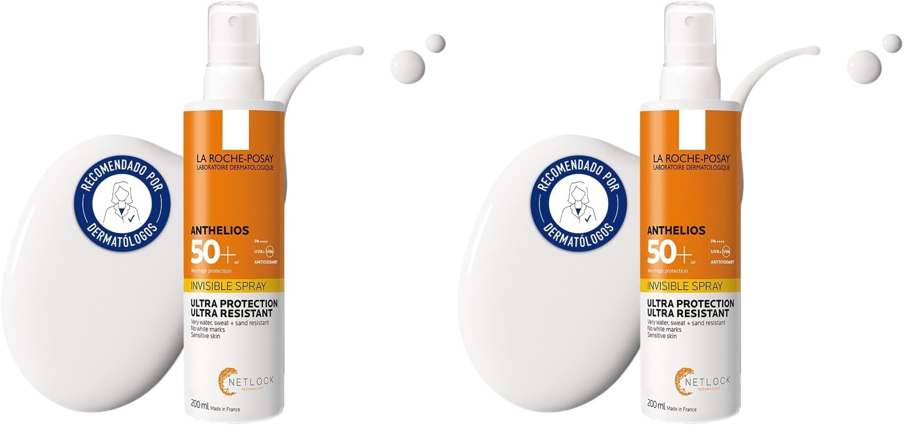 La Roche Posay Unsichtbares Spray, Sonnenschutz mit LSF 50+, geeignet für empfindliche Haut, verhindert oxidativen Stress, wasserdicht, schweiß- und sandresistent, Formel mit Thermalwasser, Anthelios,
