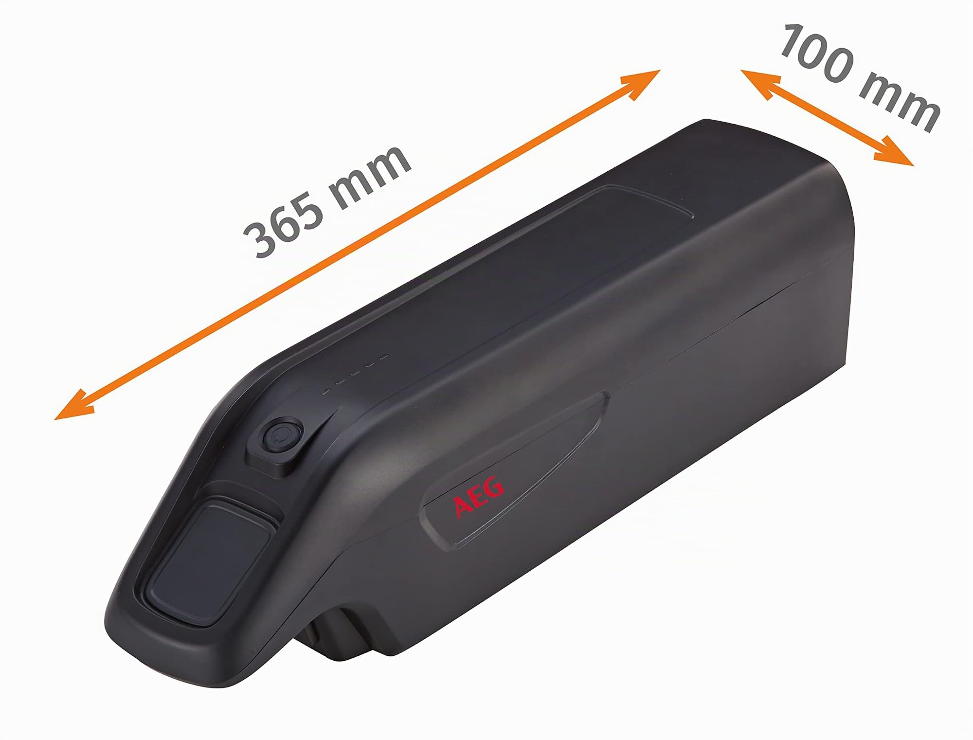 Prophete E-Bike Batterie, AEG Downtube Li-Ionen Akku 36V, 10,4 Ah (374 Wh), CAN V2.5, kompatibel, geeignet Elektrofahrräder