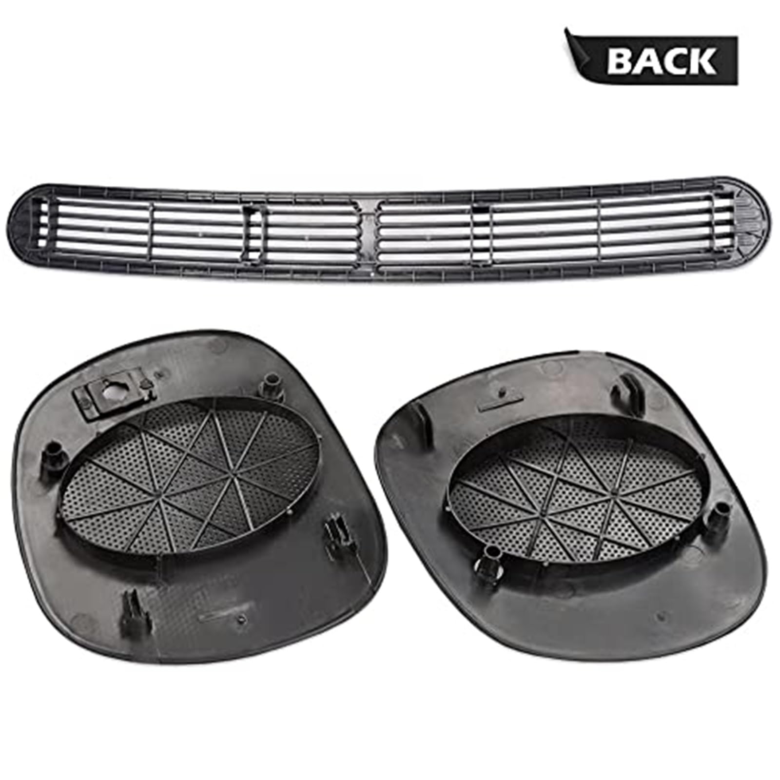 Wivplex Juego de cubierta de ventilación for descongelación de tablero y cubierta de rejilla de altavoz for 1998-2005, for Chevrolet S10, for GMC Jimmy Sonoma/, for Oldsmobile Bravada/Blazer, 3 piezas
