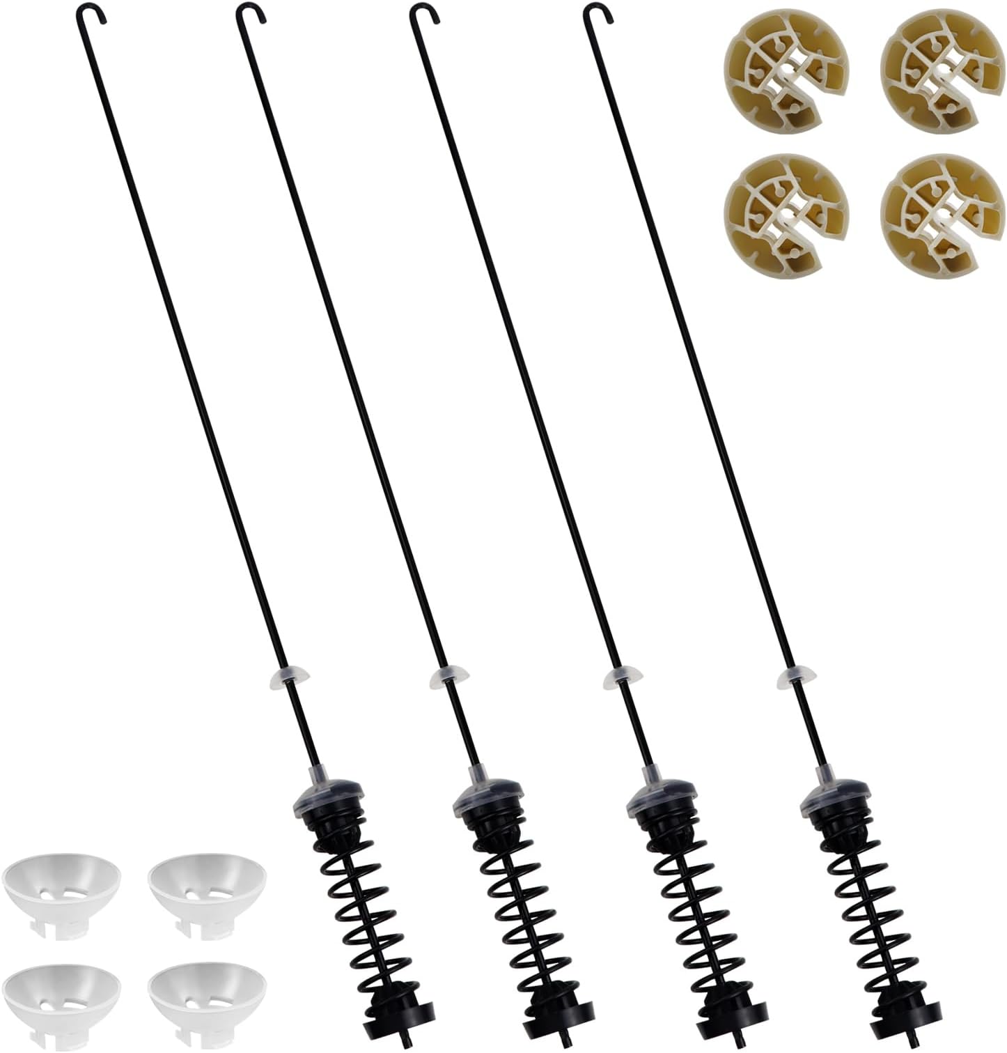 4Pcs Washer Suspension Rod Kit Replaces For Amana NTW4605EW0 NTW4516FW1 NTW4516FW2
