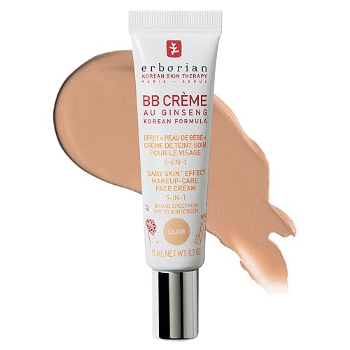 Miniatura 1 de Erborian BB Cream with Ginseng - Lightweight Buildable Coverage with SPF & Ultra-Soft Matte Finish Minimizes Pores, Blemishes & Imperfections -