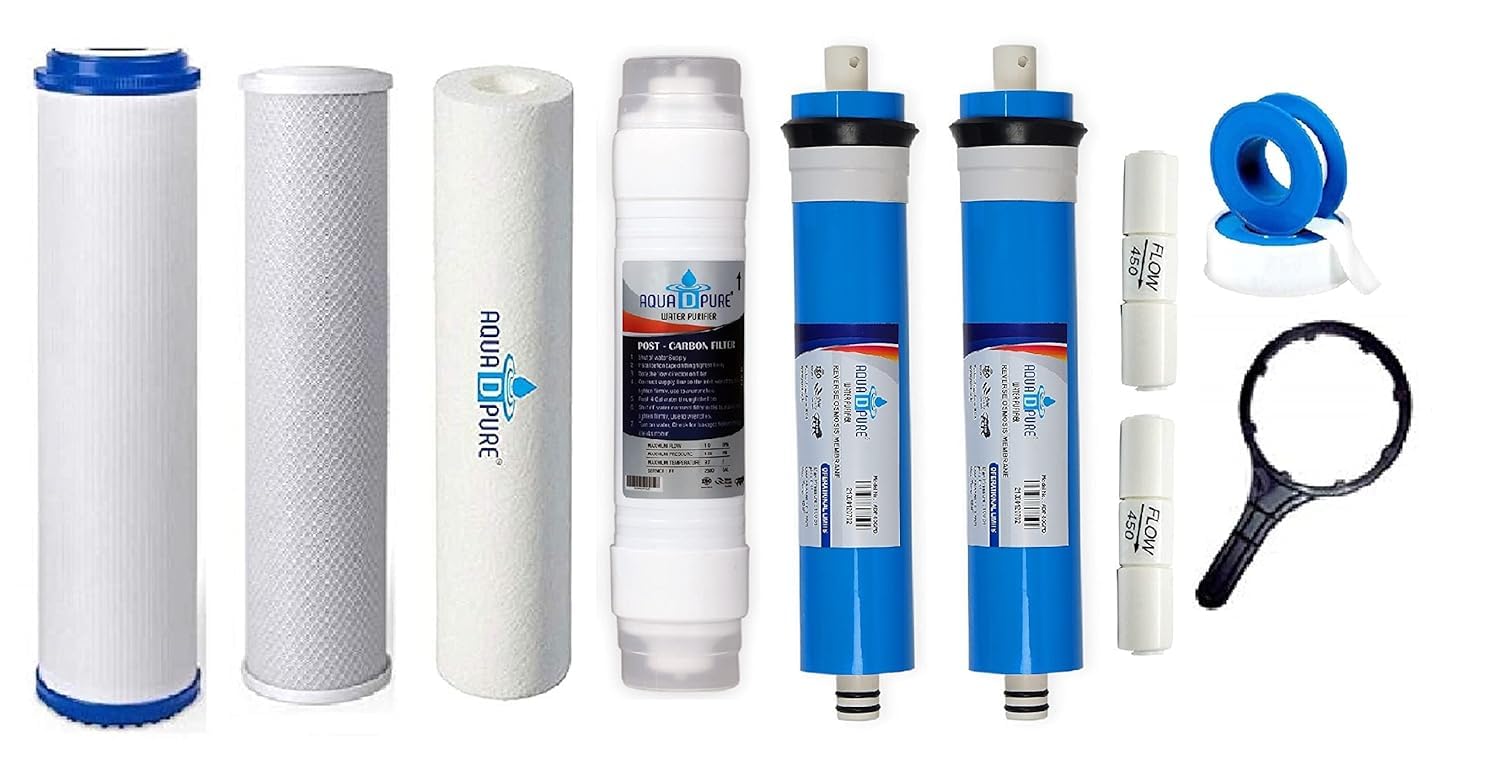 AQUA D PURE 25 LPH RO Water Purifier Filter Replacement Service Kit with Membrane 25 Litre Water Purifier-image-18