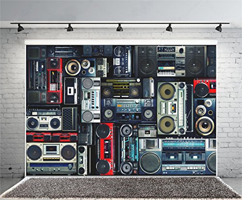Fondo fotográfico vintage estilo radio 7x5ft miniatura 3