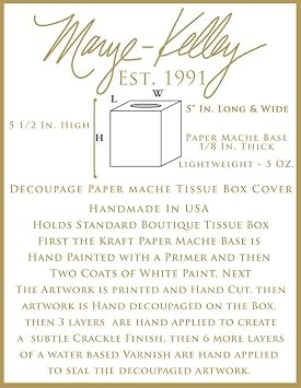Mod Tree Green Paper Mache Tissue Box Cover
