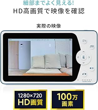 Amazon.co.jp: サンワダイレクト 見守りカメラ モニター付き 監視