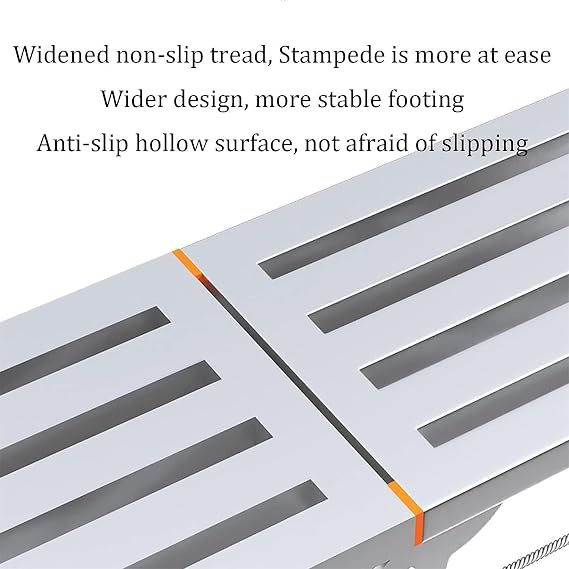 Stepladders Scaffolding platform Folding Scaffolding Equipment, Adjustable Height Work Platform, Steel Scaffolding Equipment Tools For Home Improvement Cleaning Windows (Color : 140cm)