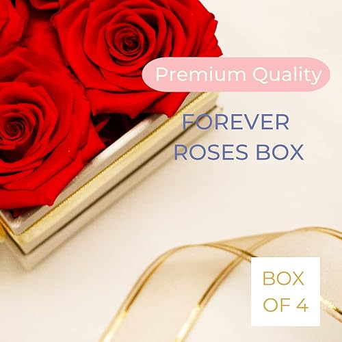 Miniatura 6 de AROMEO Caja de regalo de velas perfumadas de rosas rojas y mecha de madera, flores frescas preservadas para entrega, velas perfumadas crujientes,