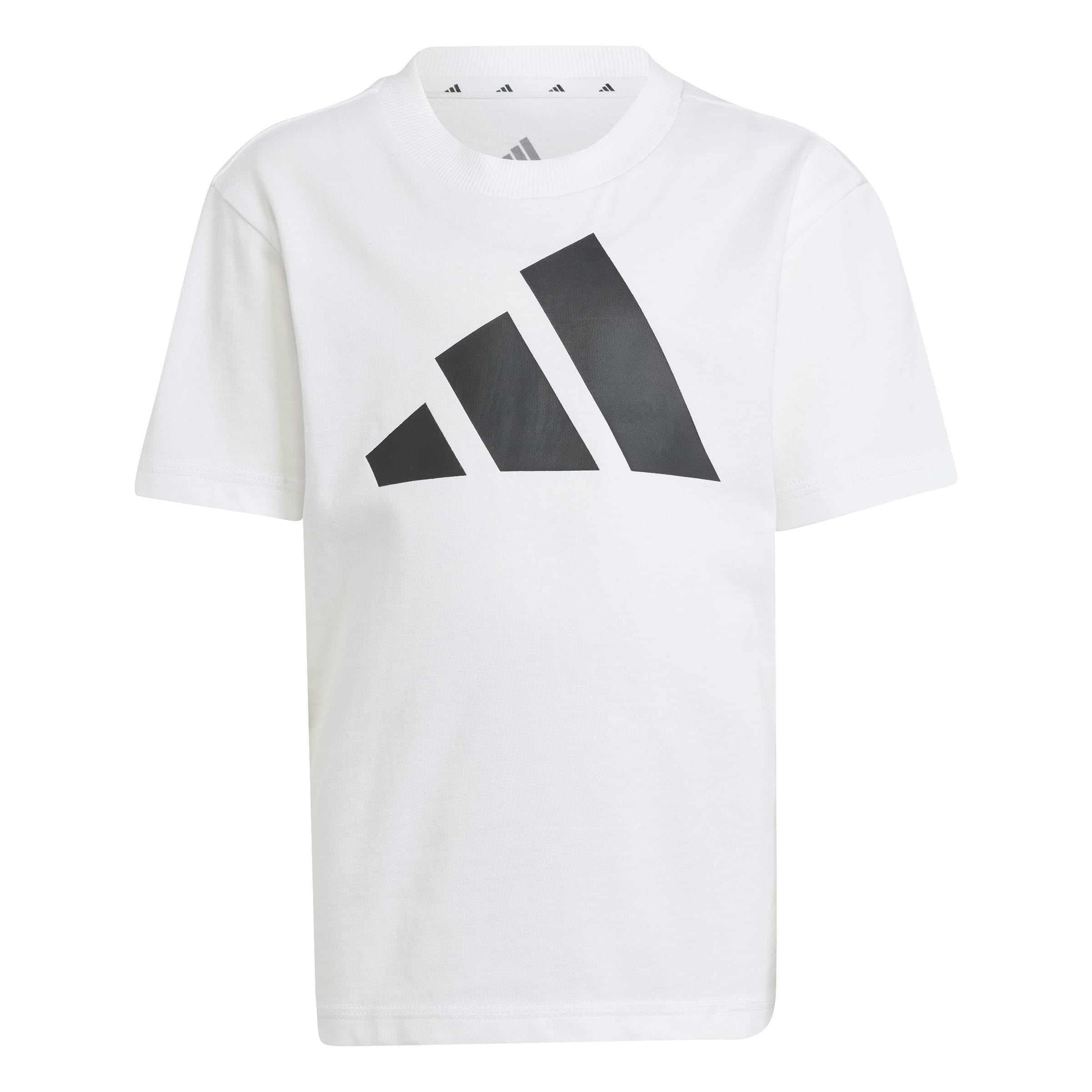 adidas Unisex Kids Essentials Big Logo Shirt, White/Black, 7-8 Years