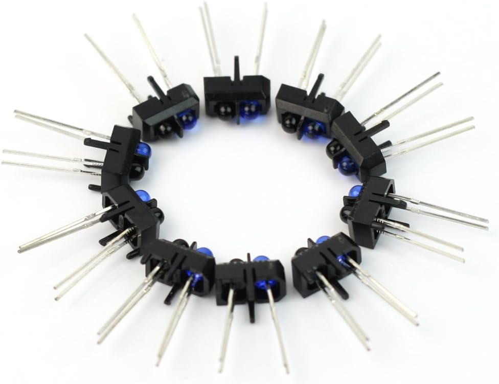 RHX 10 Pcs TCRT5000L TCRT5000 Reflective Optical Sensor Infrared 950mm 5V 3A New
