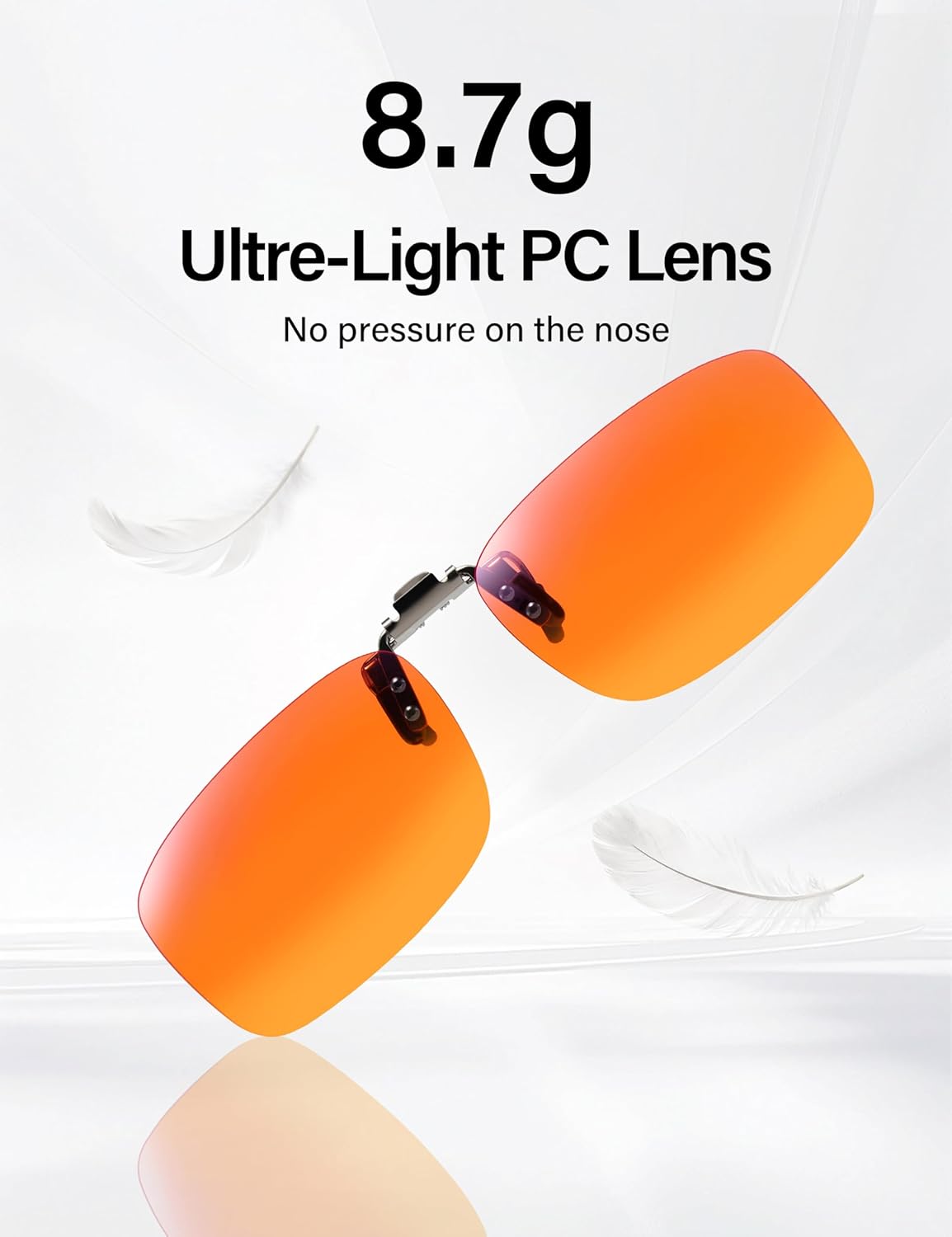 Slocyclub Clip On Blue Light Blocking for Women and Men,Flip-Up Design for Computer, TV, Gaming Reduces Eye Strain - Image 6