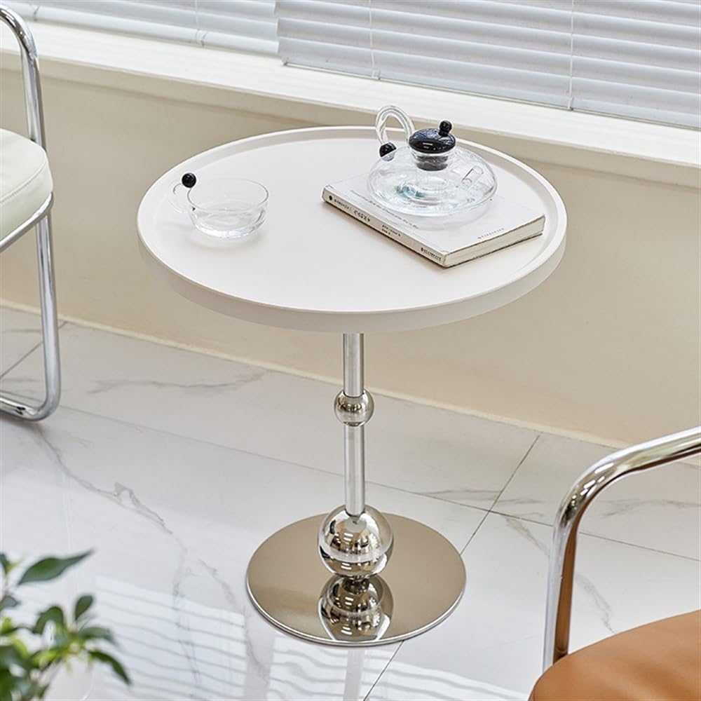 Side End Table Round Small Coffee Table for Living Room Minimalist Sofa Side Table, Creative Accent Table, Perfect for Small Spaces Accent Coffee Table for Living Room Bedroom Office