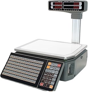 Caja Registradora, Báscula electrónica for Etiquetas de código de Barras LS6C, báscula for cajero de supermercado, balanza for Pesar Verduras, báscula Comercial for códigos de Barras con impresión de
