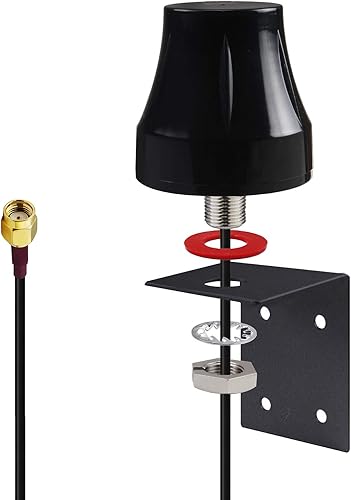 Miniatura 3 de Impermeable doble banda WiFi 2.4GHz 5GHz 5.8GHz Mini omnidireccional 5dBi montaje en pared al aire libre RP-SMA antena macho para WiFi router