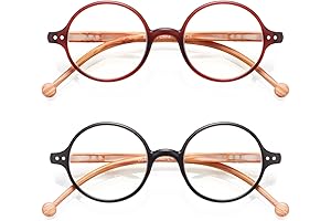 Round Blue Light Blocking Readers for Women and Men