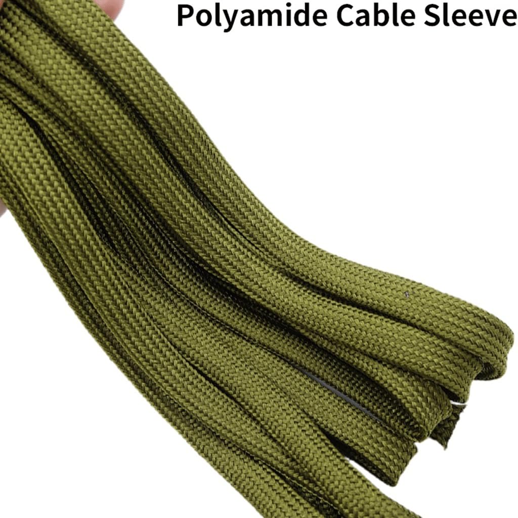 Guaina for cavi da 50 m, guaina for cavi in ​​nylon intrecciato ad alta densità, isolata, for telaio di cavi di protezione domestica(40mm)