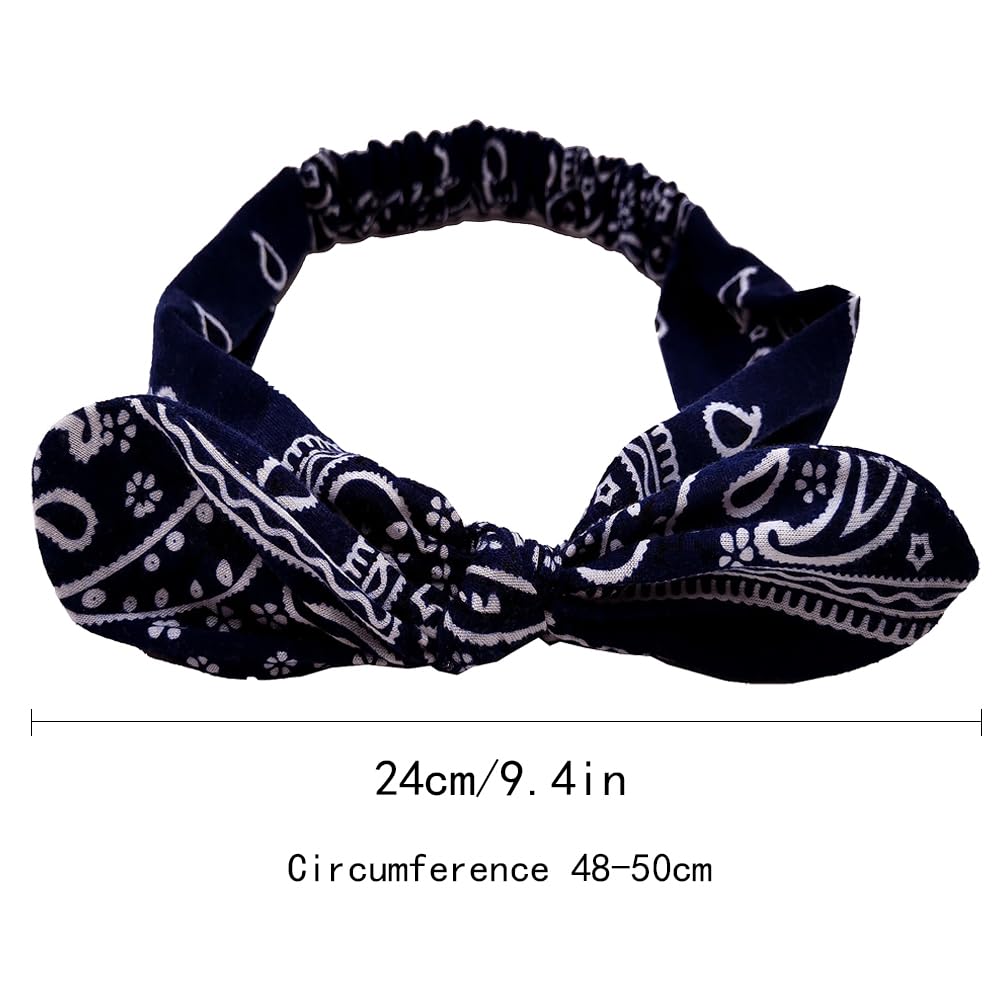 TRKETK 6 Pieces Elastic Paisley Bandanas - Image 2