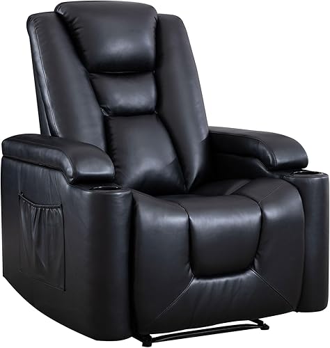 Phoenix Home Silla eléctrica para sala de estar, reclinable, color negro