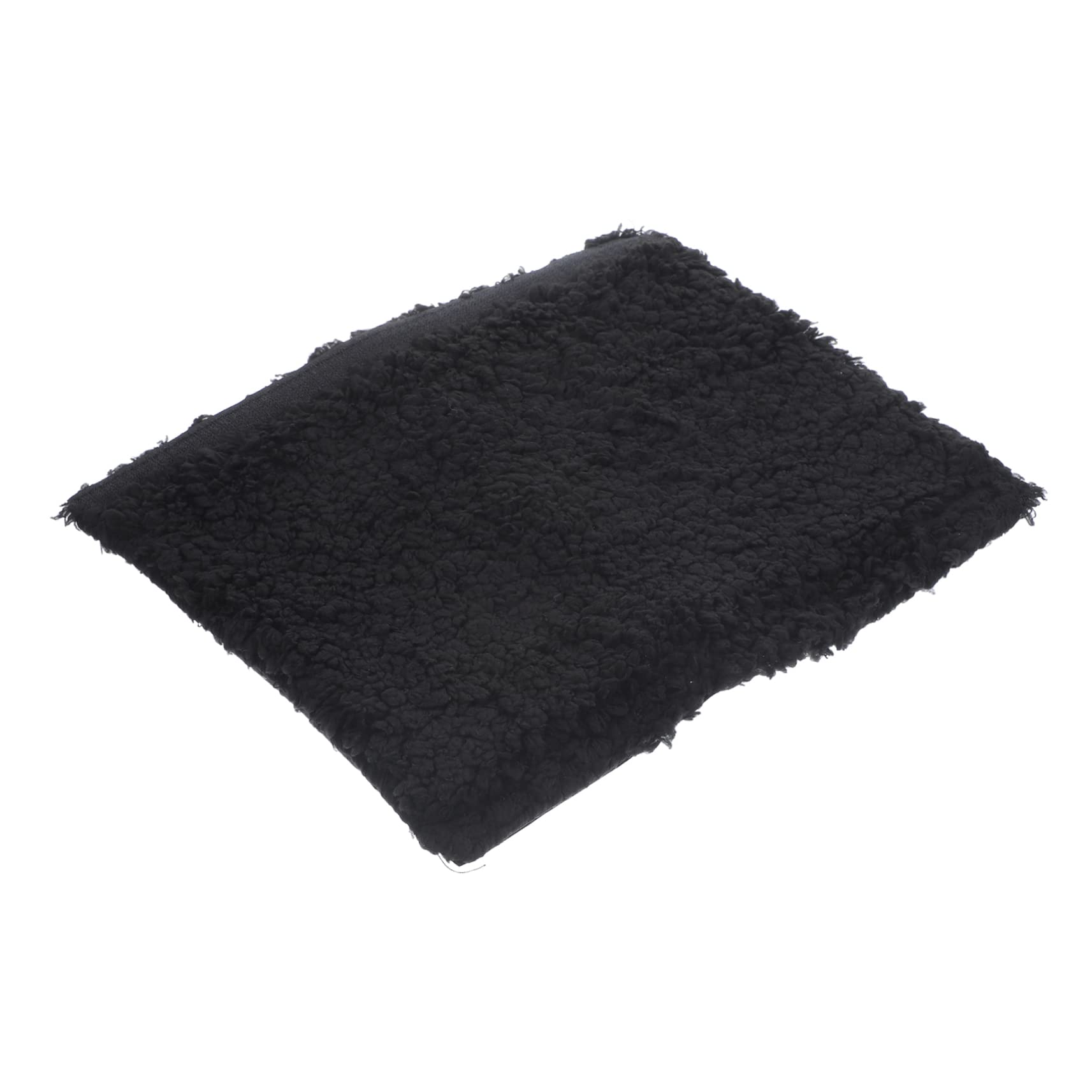 Funda para reposabrazos de silla YARNOW negra de sherpa 33x27 cm para oficina