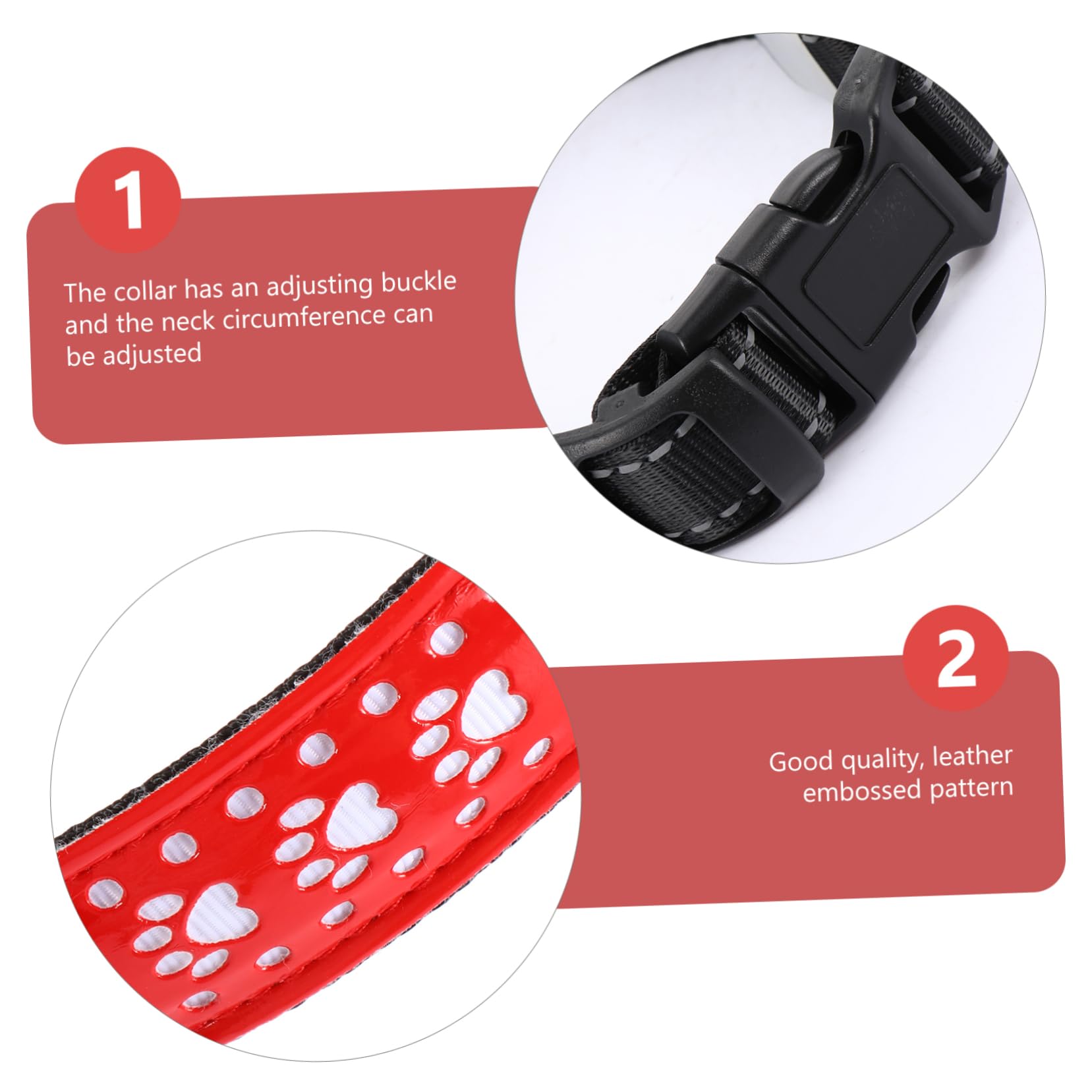 Milisten 3pièces Collier LED pour Animaux De Compagnie Et Lumineux pour Chiens Et Chats avec Trois Modes Éclairage PU