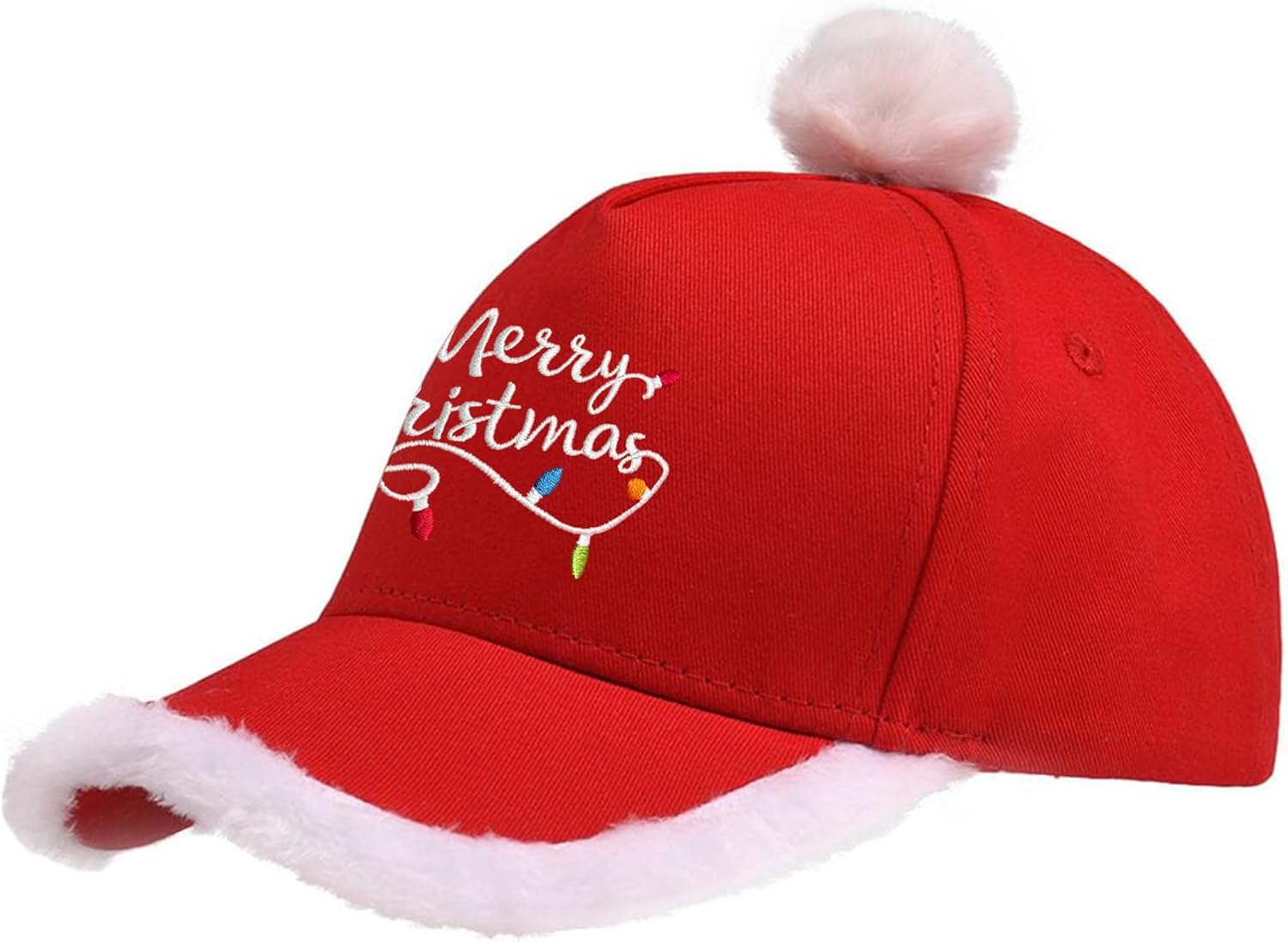 Christmas Santa Baseball Hat Unisex Adult Santa Claus Costume Hat Merry Christmas Cap - Image 2