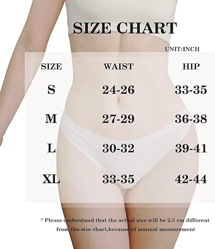 Miniatura 5 de Hinochic Tangas sin costuras para mujer bragas invisibles ropa interior para mujer tanga con espalda en T paquete de 5