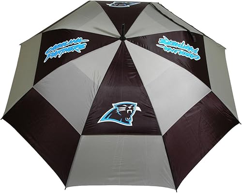 Vista 13 de Team Golf NFL - Paraguas de golf de 62 pulgadas con funda protectora, diseño de doble toldo de protección contra el viento, botón de apertura
