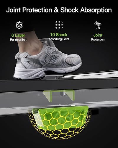 Miniatura 3 de Akluer Caminadora portátil para debajo del escritorio, capacidad de 330 libras, mini caminadora compacta, 2.5 HP con control remoto, para oficina en