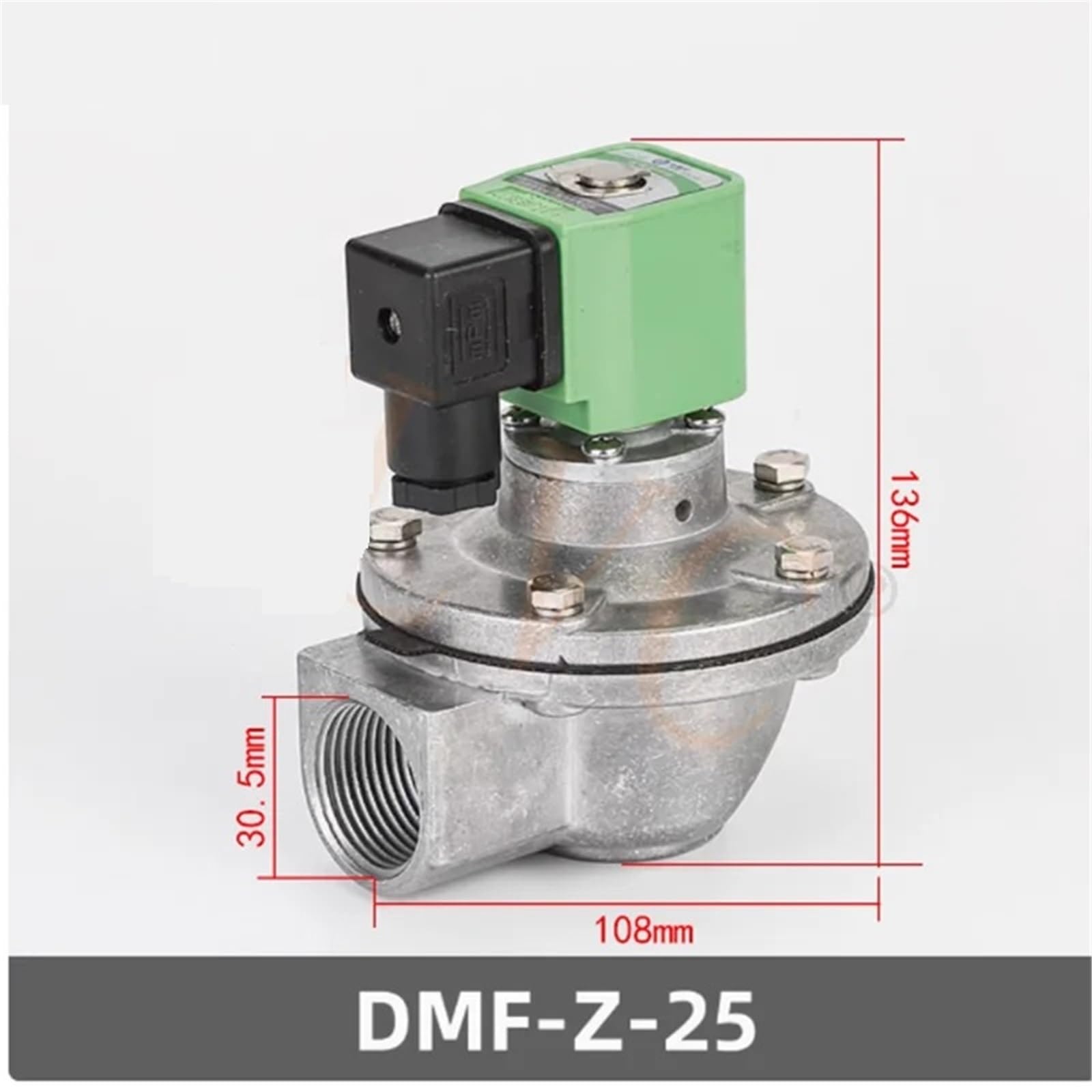 1 szt. Elektromagnetyczny zawór impulsowy DMF-Z-20/25/40S/50S/62S/ kątowy zawór elektromagnetyczny DC24V AC220V membranowy filtr workowy (50S 2 cale DC24V)