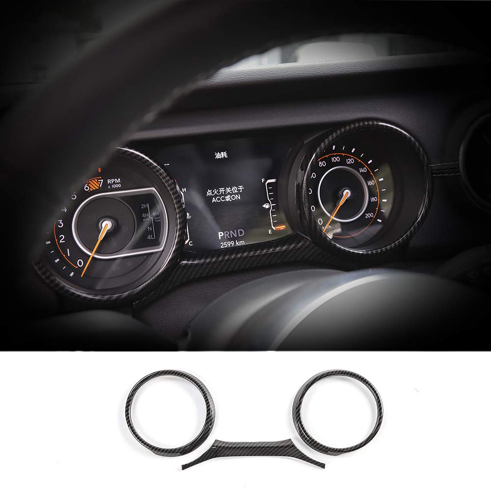 VoodonalaCarbon Fiber Grain for 2018 Jeep Wrangler JL Dashboard Trim Ineer Accessorie