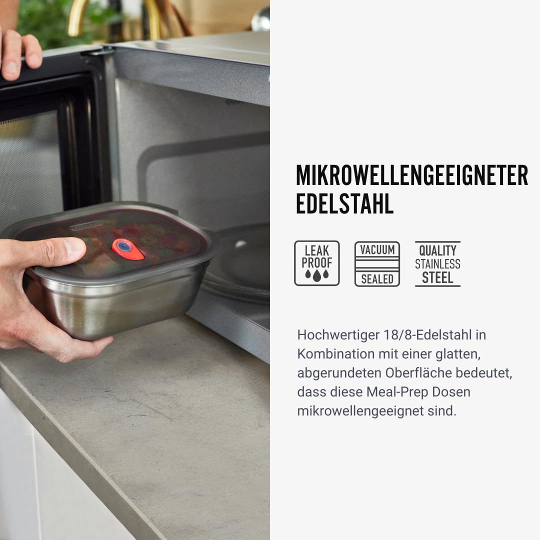 Black + Blum Multifunktions Lunchbox Edelstahl 1 1100 ml – Bild 3