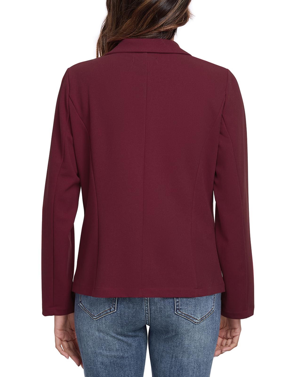 Damen-Blazer, lässig, langärmelig, Revers, Knopf, Arbeit, Büro, Blazer mit Taschen, 2025, S-2XL