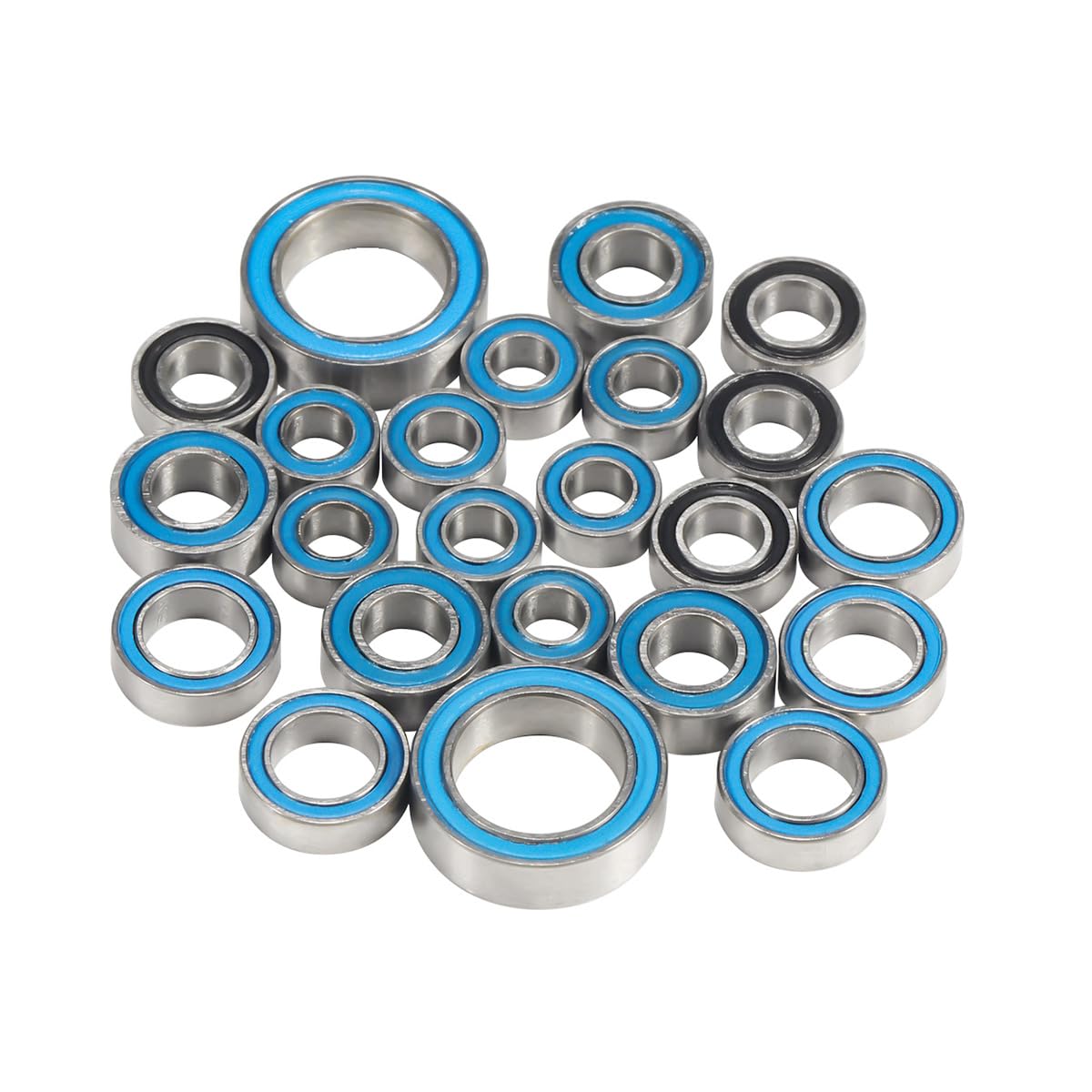 Ball Bearing Kit Rubber Sealed 2RS for TRX4M TRX4MT Upgrades Parts Compatible with High Trail K10 F150 Defender Bronco 1/18 RC Crawler & Monster Truck, 22Pcs