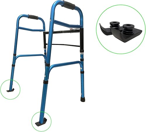 Miniatura 6 de UNLICON Walker Wheels - Deslizadores de esquí, ajuste universal, patas de repuesto, juego de piezas de accesorios para caminantes médicos plegables,