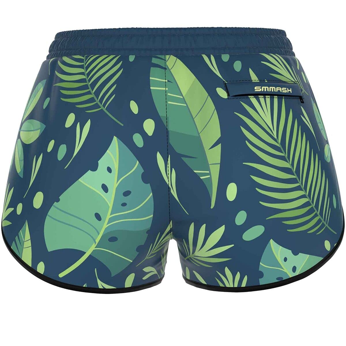 SMMASH Sportbekleidung für Urlaub am Wasser, Kurze Bade-Shorts für Damen, Bequeme Badehose und Trainingshorts, Bunte Sporthose, Stylishe Boardshorts, Hergestellt in der EU