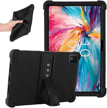for TCL TAB 10 NXTPAPER 5G 10.4 Inch Tablet Case,Soft Silicone Shockproof Hybrid Shell Back Cover Compatible with forTCL TAB 10 NXTPAPER 5G 10.4 Inch Model 9199S Tablet Black