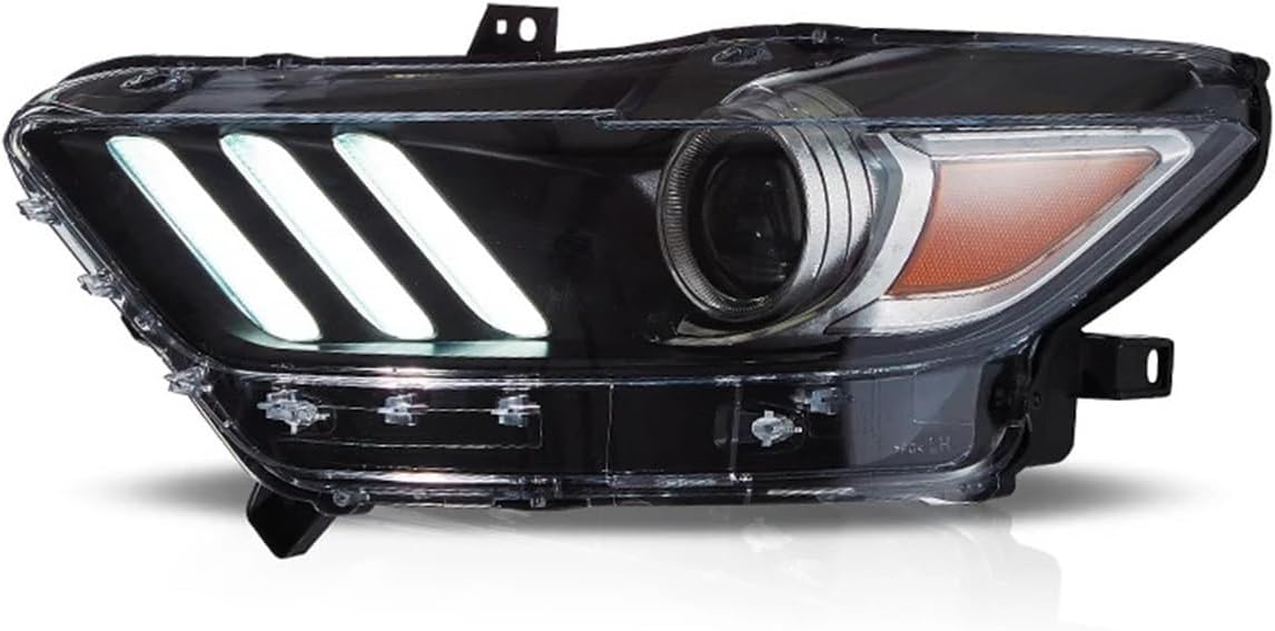 Front Lamps Compatible With Mustang 2015-2017 Plug and Play Replacement Assembly LED Auto Headlights Projector Lens Accessories