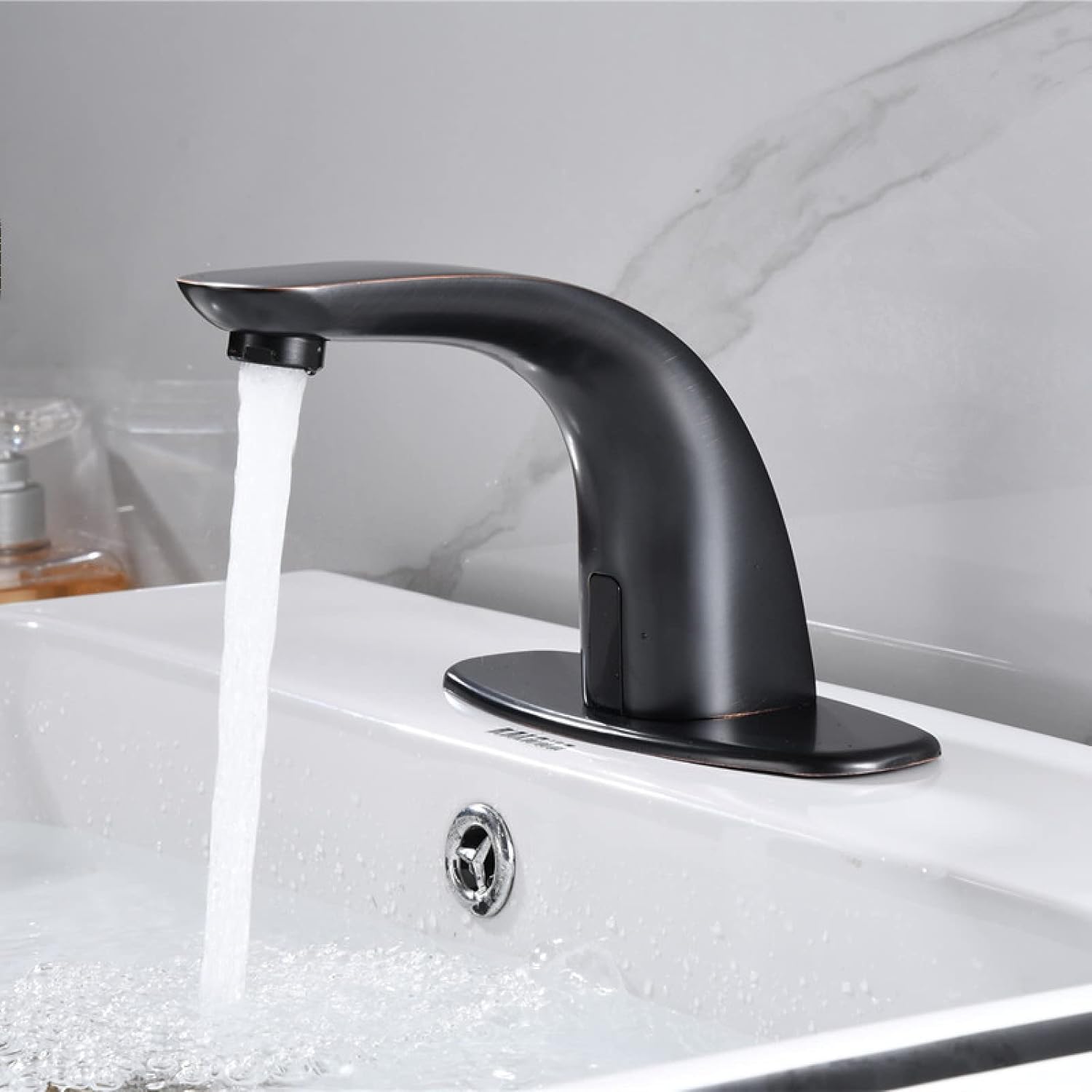 Faucets, Sensor Taps for Wash Basin Retro Automatic Sensor Mixer Tap Touchless Tap Bathroom Sink Tap Battery Powered,Cold Water Tap