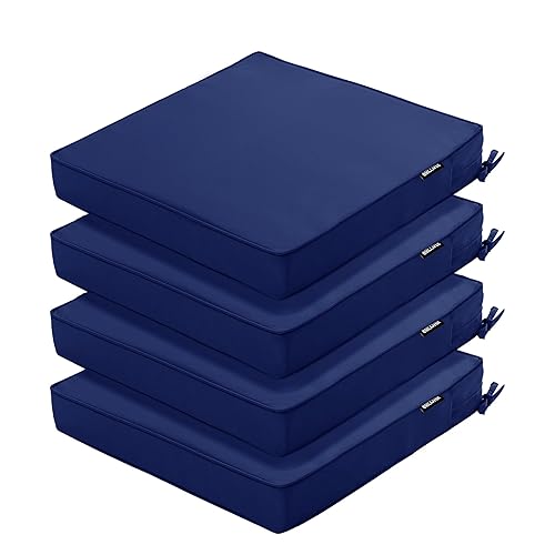 Outdoor Chair Cushions 18.5x16 Inch Waterproof Patio Chair Cushions with