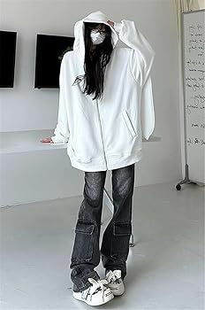 TUKIMI つきみ　グッズ　ジップパーカー Amazon.co.jp: [ZXCVWWE] ジップアップ パーカー レディース