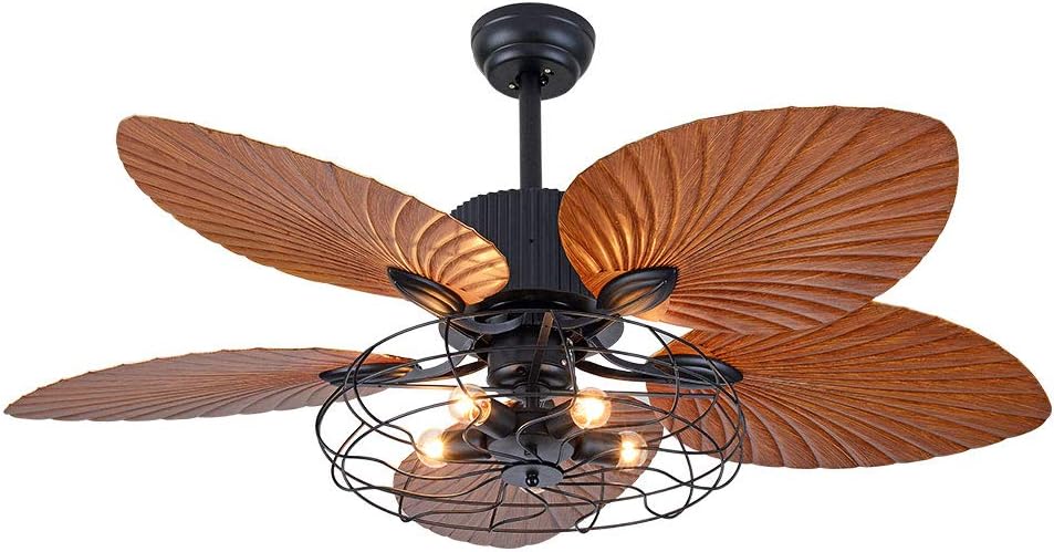 Rеvіеw Prоduсt OUKANING Palm Island Bali Breeze Ceiling Fan, Five Palm Leaf Blades, Tropical Fan, with Remote Control (52 inches) (Brown 5 Lights) TOP оƒƒERS OUKANING Palm Island Bali Breeze Ceiling Fan, Five Palm Leaf Blades, Tropical Fan, with Remote Control (52 inches) (Brown 5 Lights)