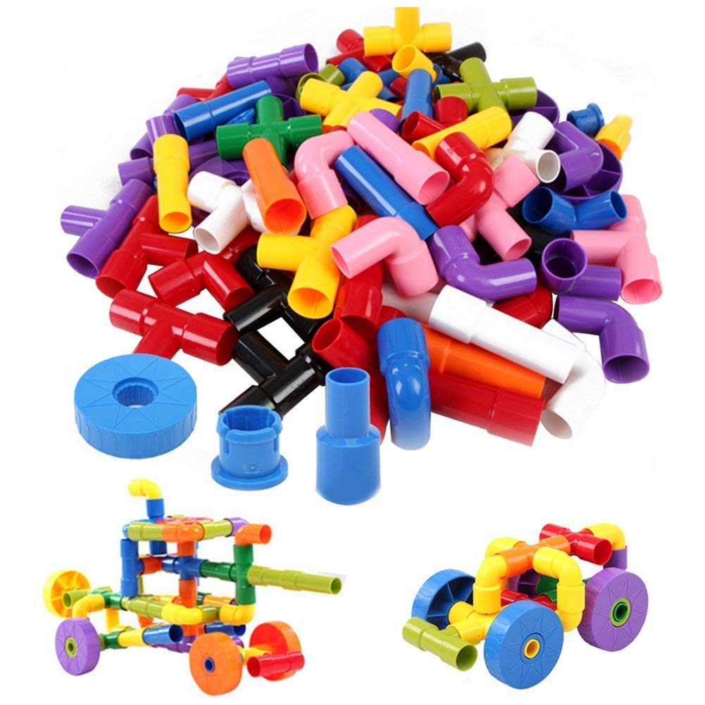 plutofit Building Pipe Blocks Educational Puzzle Set, Play and Learn Toy for Kids Building Construction Blocks Games 75Pcs. (B0B7DNZ1WH) Amazon Price History, Amazon Price Tracker