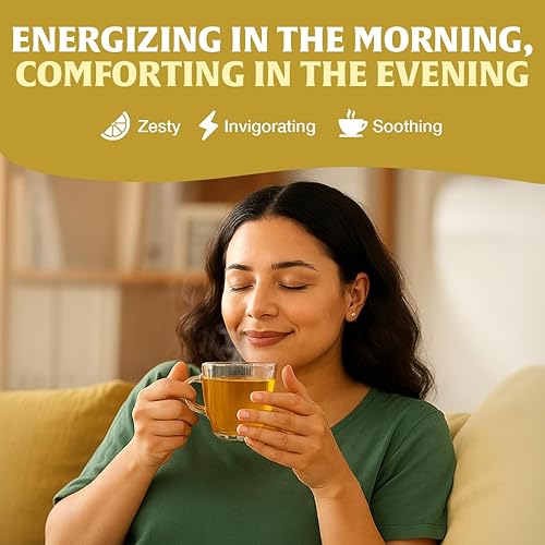 Vista 29 de HANDPICK, Bolsas de té negro orgánico English Breakfast (100 unidades) USDA Orgánico, sin OMG Té negro fuerte, robusto y alto en cafeína Bolsas