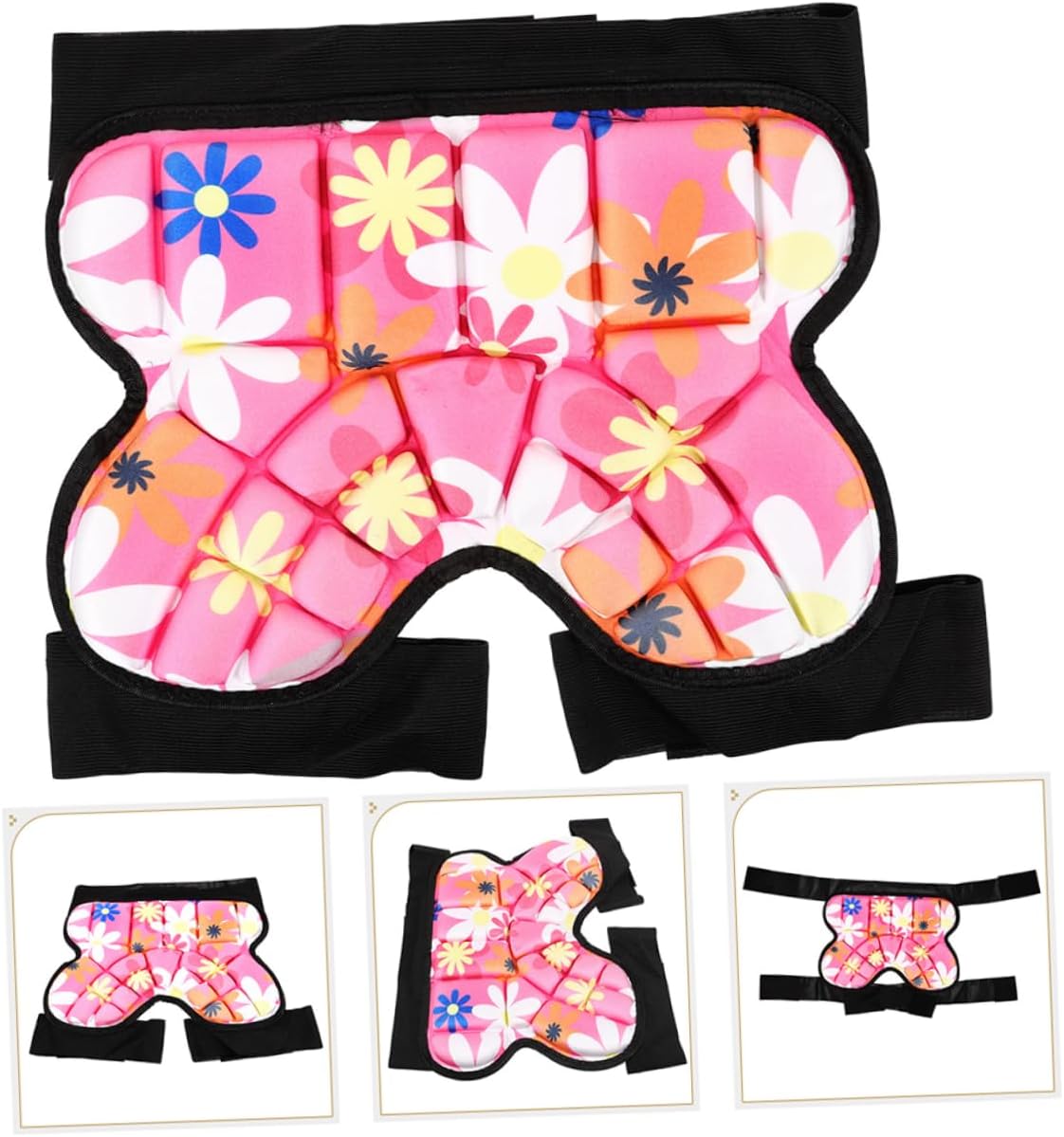 VANZACK 2pcs Boy Girl Roller Skating Pants with Butt Pads Breathable Hip Protectors for Boy Girl Safe and Comfortable Skating Gear Pink and Blue