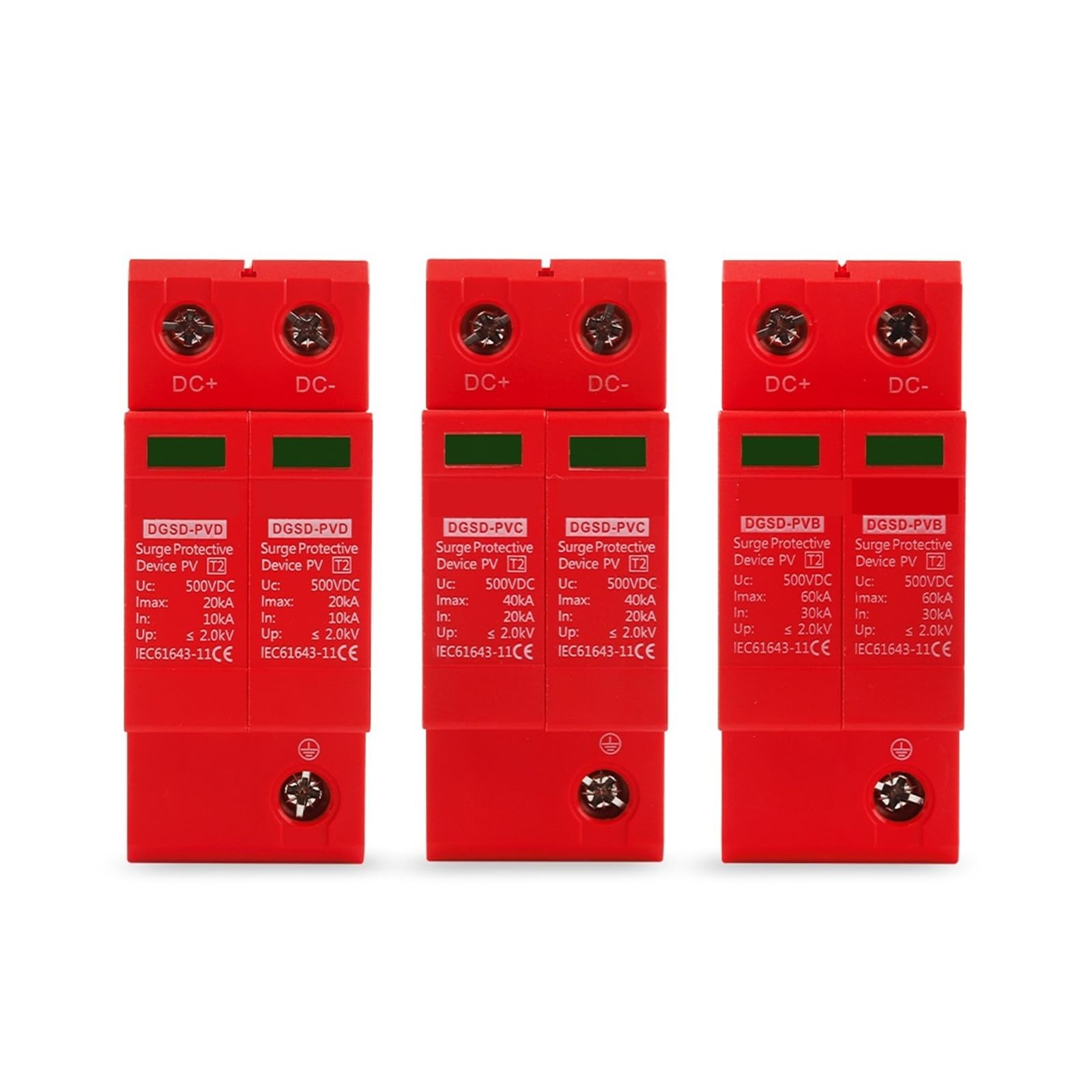 SPD surge protector device 1000V 2P parafoudre basse tension pour panneau solaire