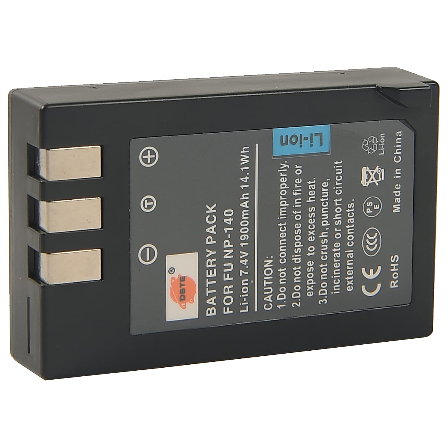 DSTE 2PCS NP-140 (1900mAh/7.4V) Batteria Caricatore Compatibile per Fujifilm FinePix S100FS, S200EXR, S200FS, S205EXR