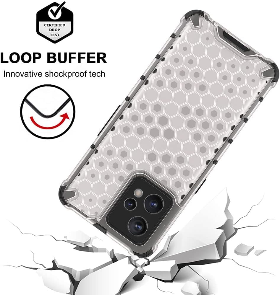 Image of Prime Retail Hard PC Back Case Cover for Realme Narzo 50 Pro 5G Anti Slip Ultra Thin Shockproof Reinforced Corners (Transparent)