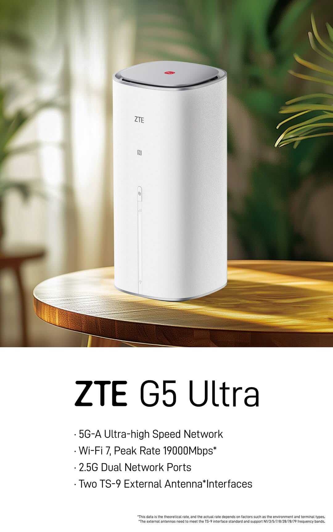 ZTE G5 Ultra 5G Router (MC8512)