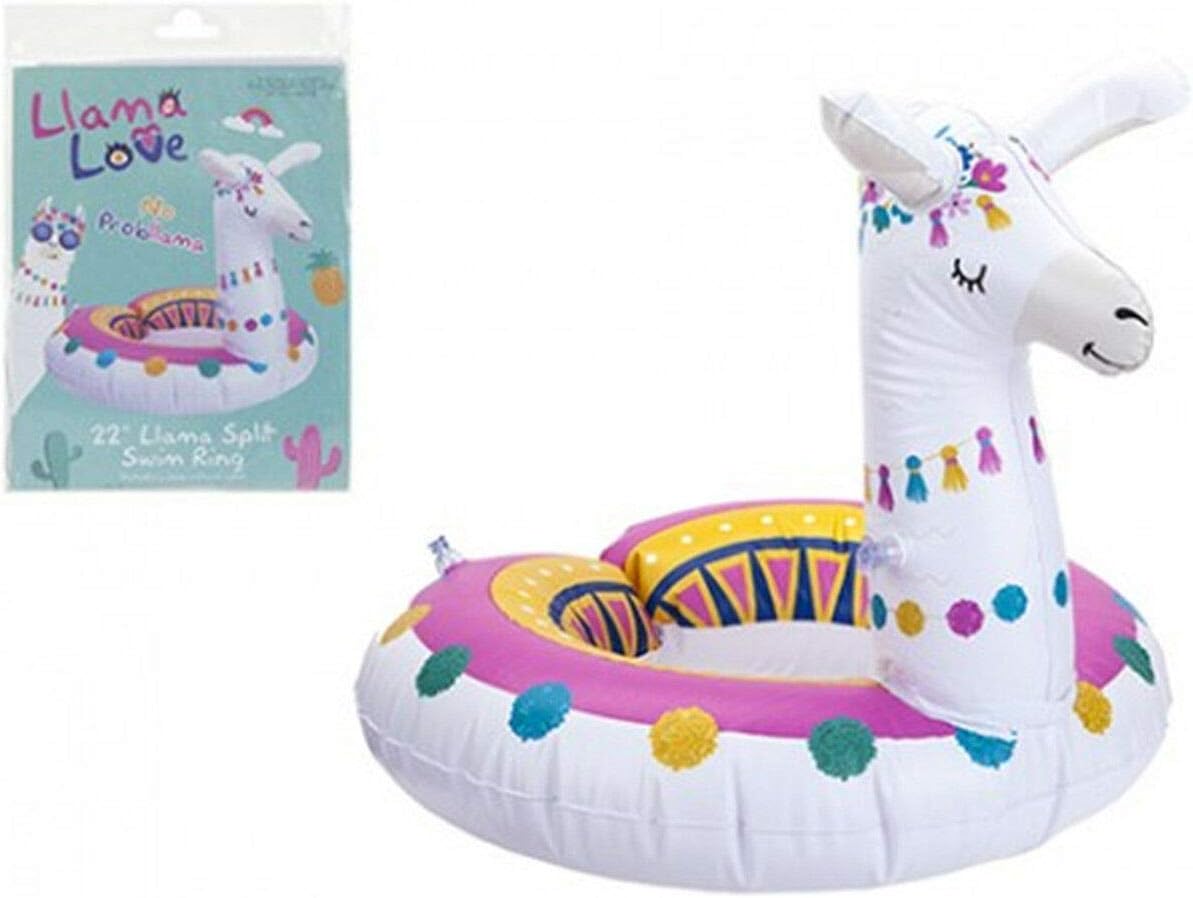 PMS 071012 Printed Llama Design 22" Split Swimming Ring