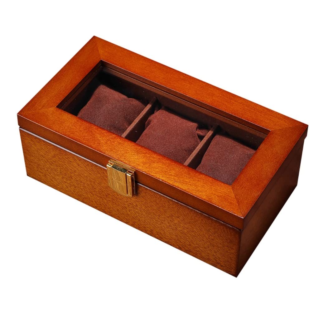Caja De Reloj Vitrina De Reloj Caja De Almacenamiento De Caja De Reloj De Madera Para Poner Relojes Collares Organizador De Relojes Estuche Para Relojes