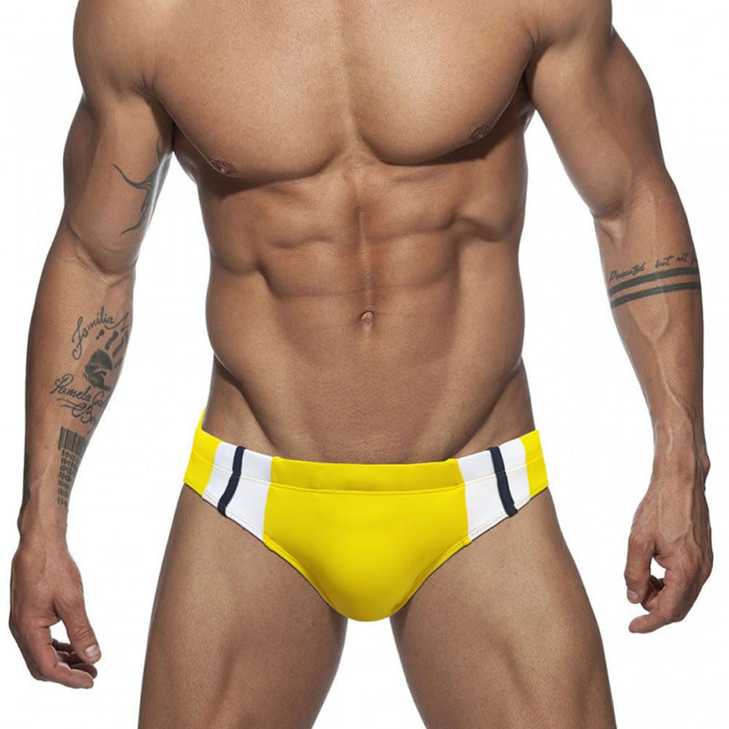 RQPYQF Bañador de Natación Slip para Hombre Bañadores Slip Hombre de Secado Rápido Bañador Natacion Hombre Slip para Playa Piscina Tamaño M-2XL YK2406